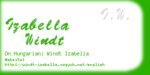 izabella windt business card